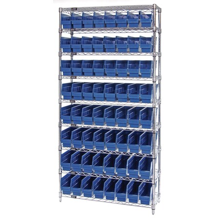 Quantum Storage Systems Wire Shelving Bin System - Complete Wire Package WR9-203BL